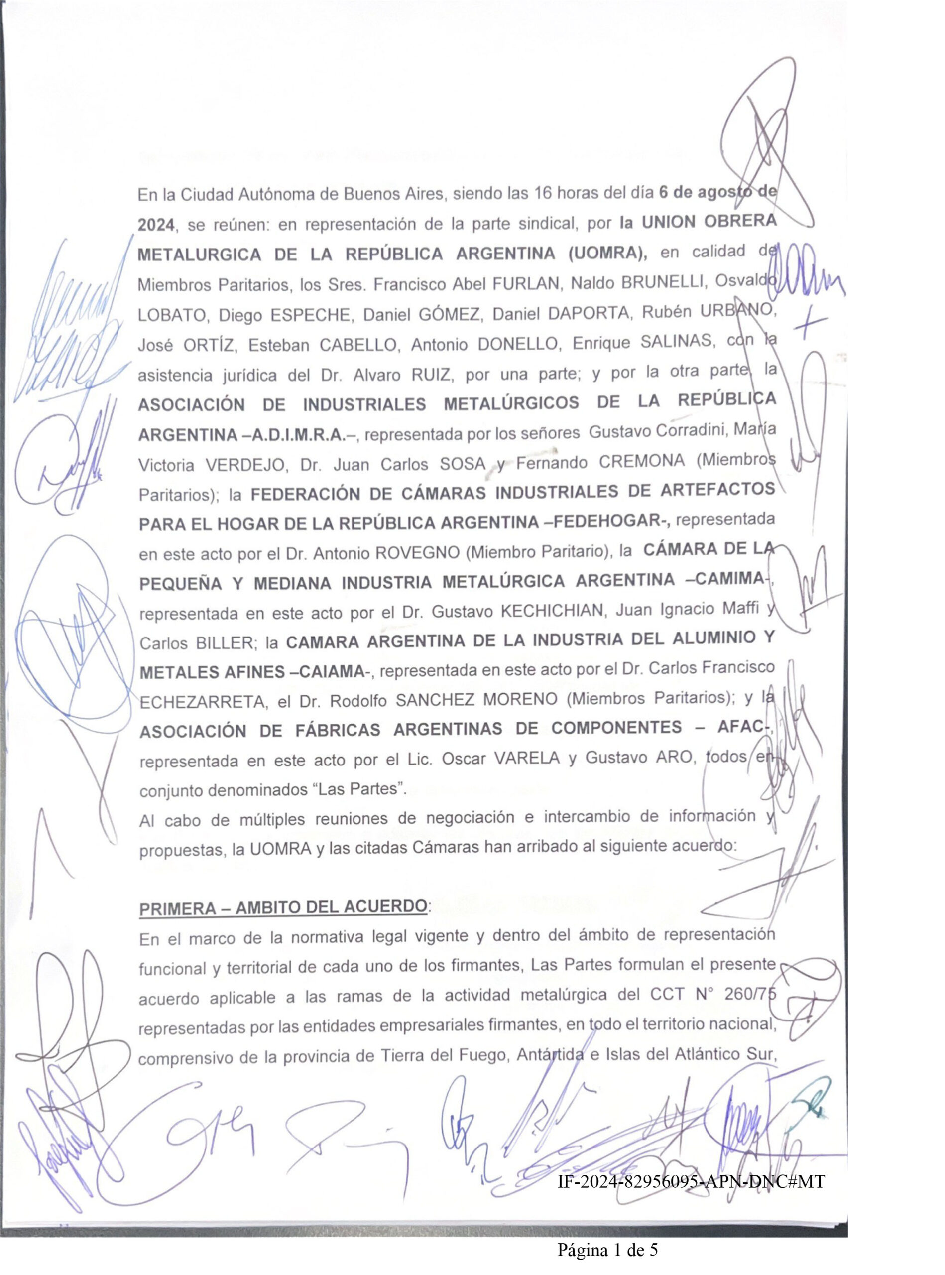 Nuevo acuerdo salarial de la UOM hasta octubre 2024